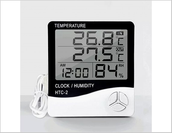 [HTC-2 CLOCK/H.] TERMÓMETRO DIGITAL TEMP. & HUMIDITY METTER