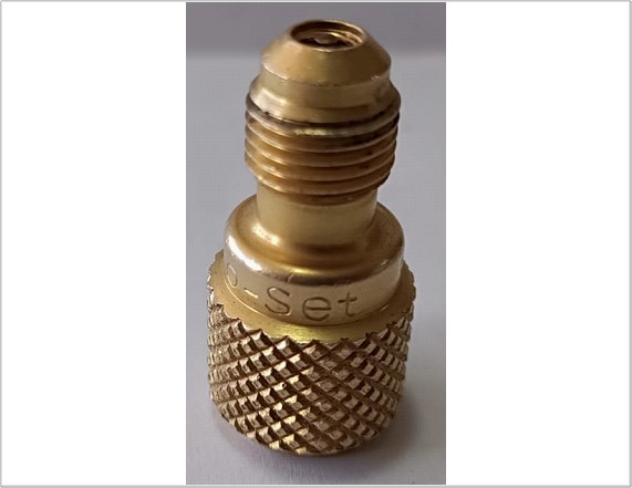 [AD78_LA] ADAPTADOR BRONCE R410 MACHO 5/16 HEMBRA 1/4 (R22 a R410)